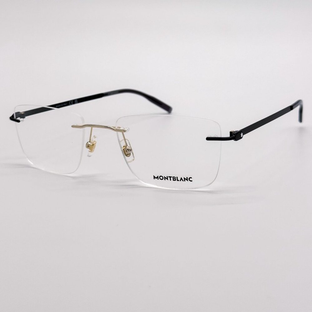 NEW MONTBLANC EYEGLASSES MB0281O 006 BLACK MEN EYEWEAR MONTBLANC